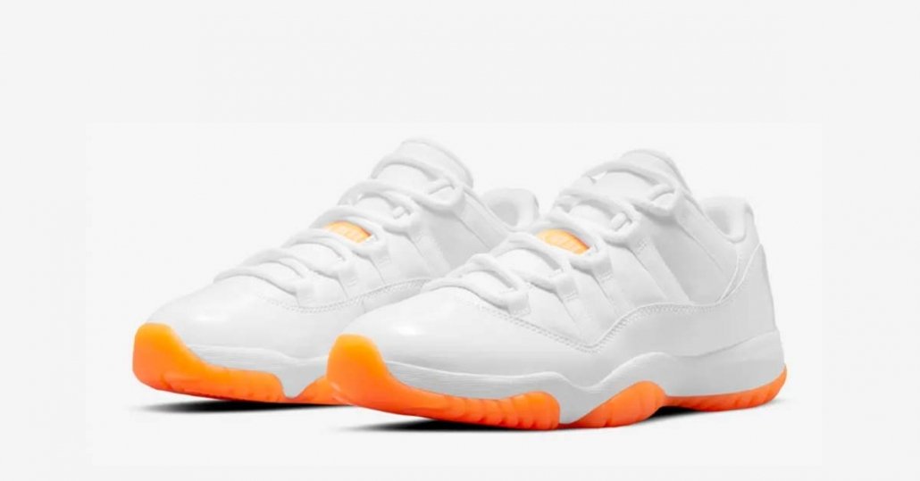 Nike Air Jordan 11 Low Hvid Orange AH7860-139