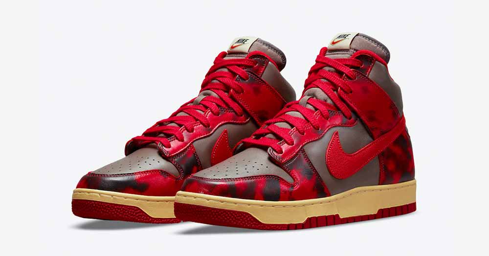 Nike Dunk High 1985 Red Acid Wash DD9404-600