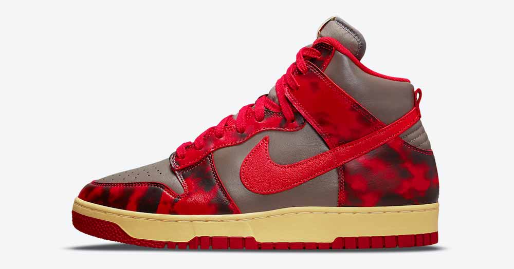 Nike Dunk High 1985 Red Acid Wash DD9404-600