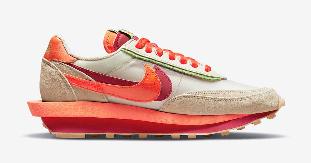 Clot x Sacai x Nike LDWaffle Orange DH1347-100