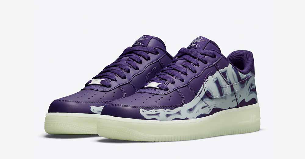 Nike Air Force 1 Purple Skeleton CU8067-500