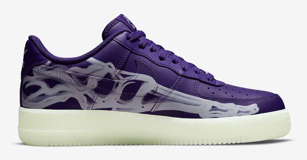 Nike Air Force 1 Purple Skeleton CU8067-500