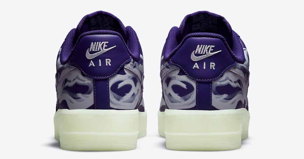 Nike Air Force 1 Purple Skeleton CU8067-500