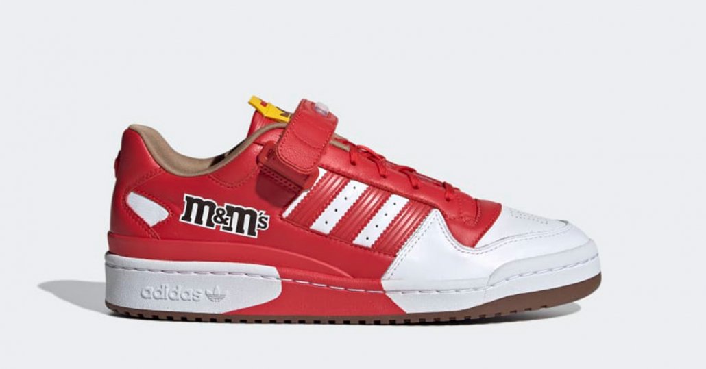 M&Ms x Adidas Forum Low 84 Rød Hvid GZ1935