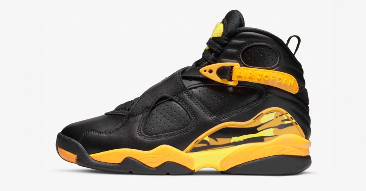 Nike Air Jordan 8 Sort Gul CI1236-007