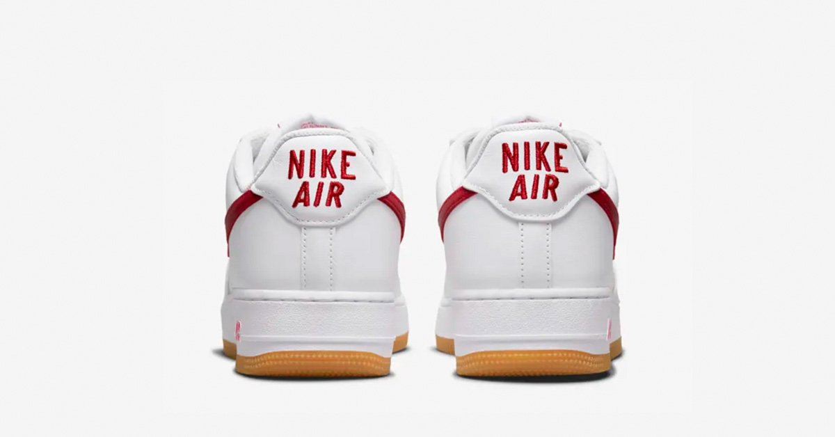 Nike Air Force 1 Low Retro Hvid Rød DJ3911-102