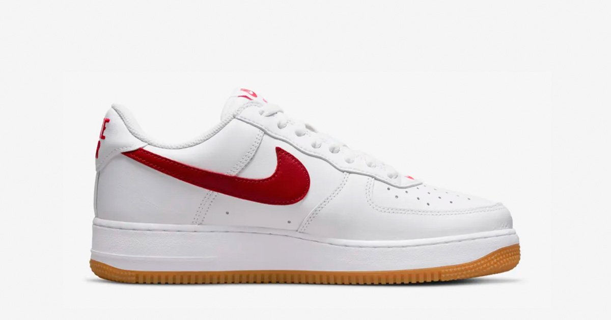 Nike Air Force 1 Low Retro Hvid Rød DJ3911-102