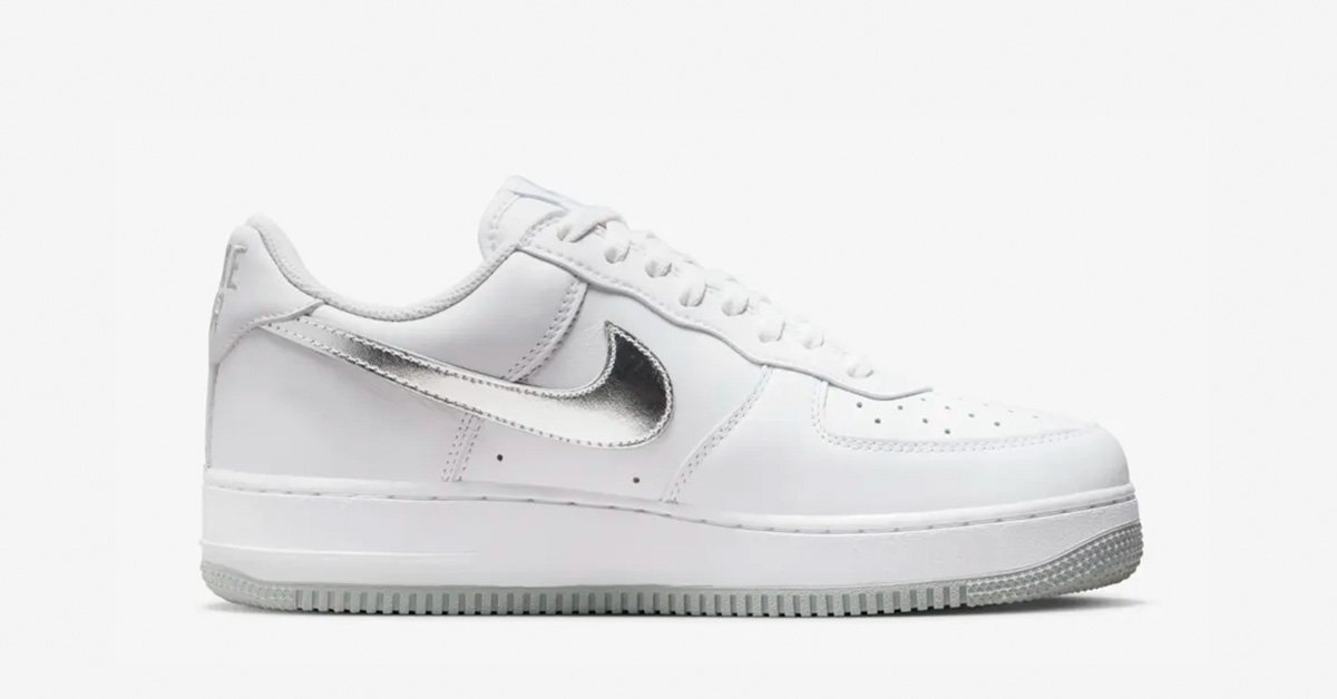 Nike Air Force 1 Low Hvid Sølv DZ6755-100