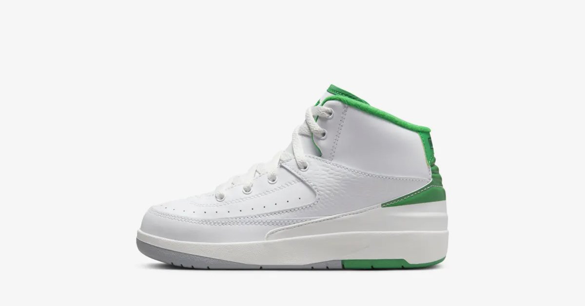 Nike Air Jordan 2 Lucky Green til Børn