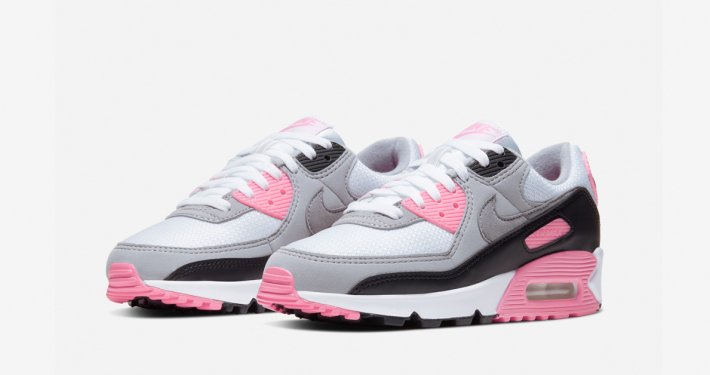 Pink og grå Nike Air Max 90 CD0490-102