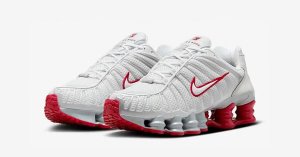 hvide og røde Nike Shox TL FZ4344-001