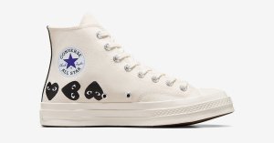 Hvide Comme des Garçons PLAY x Converse Chuck 70 High A08148C