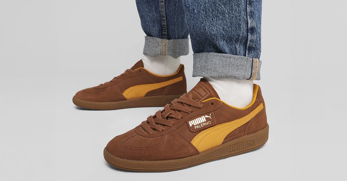 Brun og orange Puma Palermo 396463_03