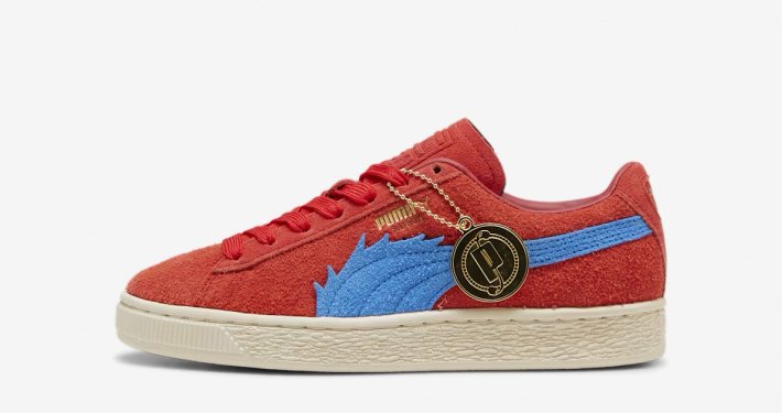 Røde og blå One Piece x Puma Suede 396520-01