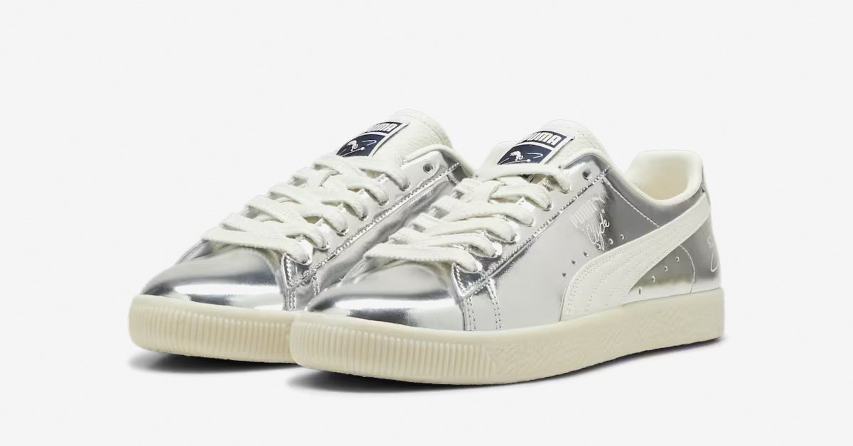 Sølvfarvede Puma Clyde 396488-01