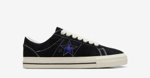 Detaljeret visning af Quartersnacks x Converse CONS One Star Pro A09555C's unikke design