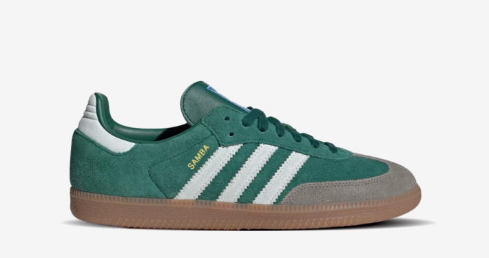 Grønne og hvide Adidas Samba ID2054