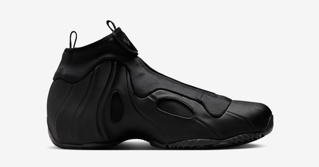 Nike Air Flightposite Triple Black – ikonisk sneaker i monokromt sort design.​